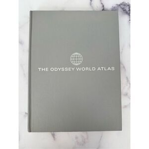 The Odyssey World Atlas hardback book 60’s vintage full color maps Universal Edi